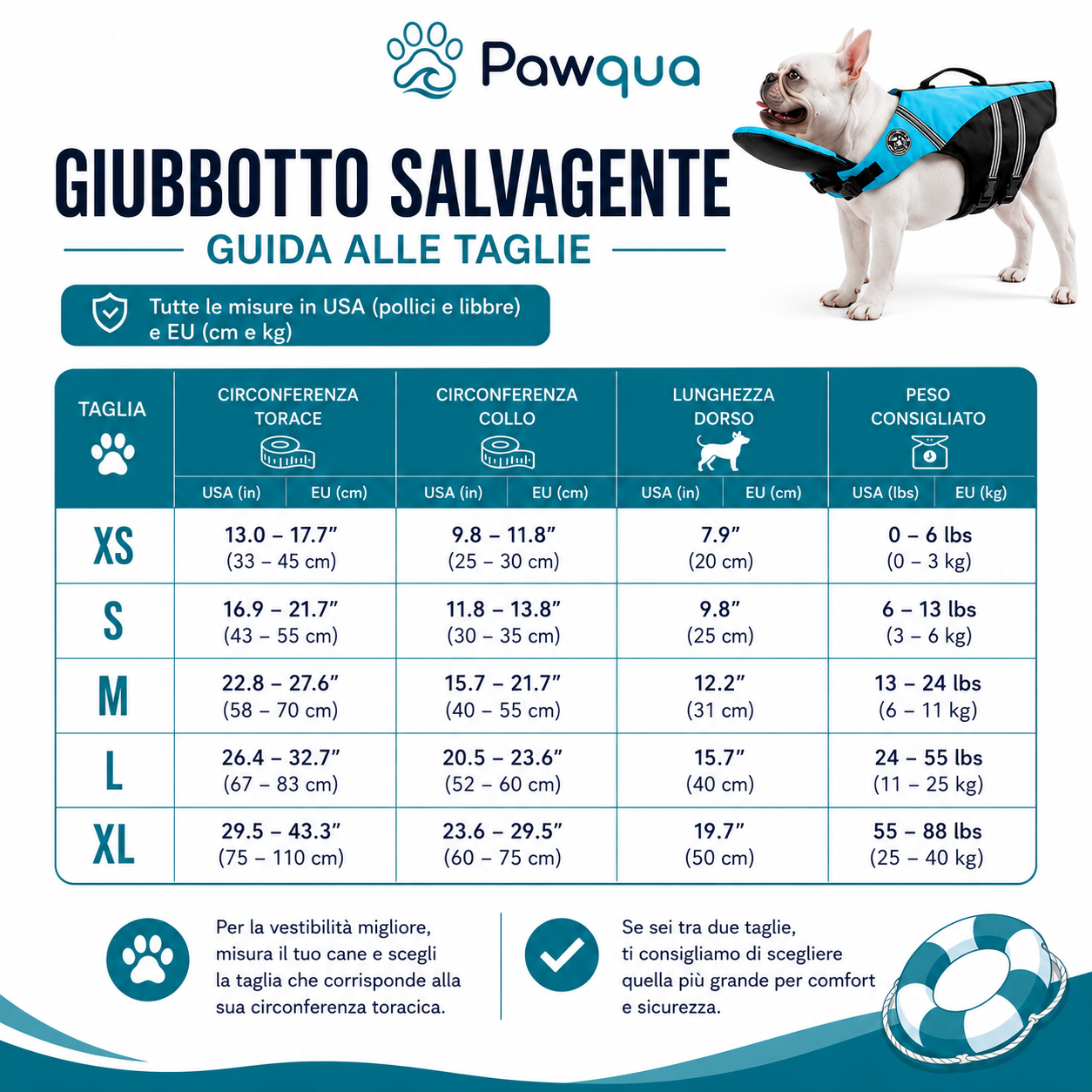 Pawqua™ – Giubbotto Salvagente