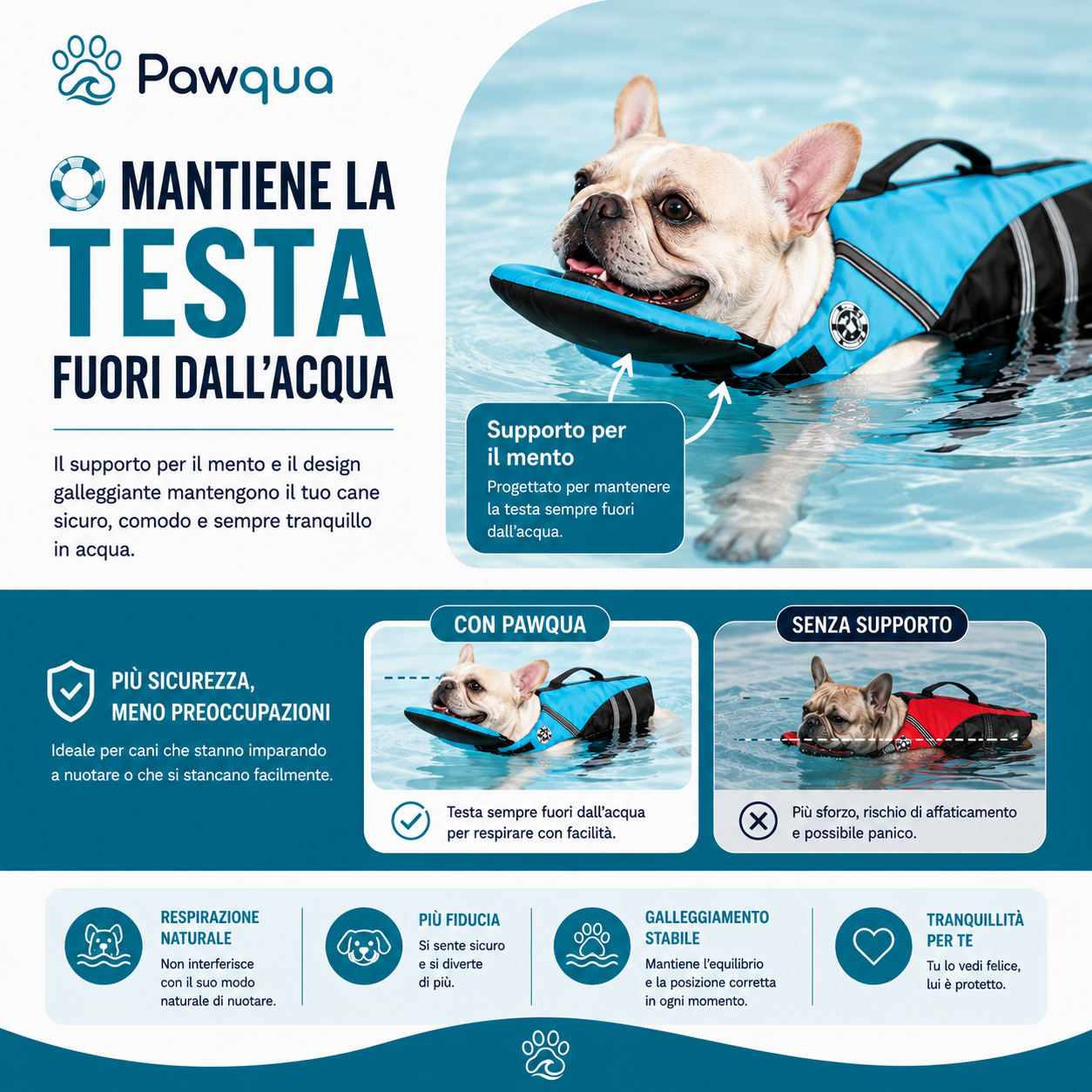Pawqua™ – Giubbotto Salvagente