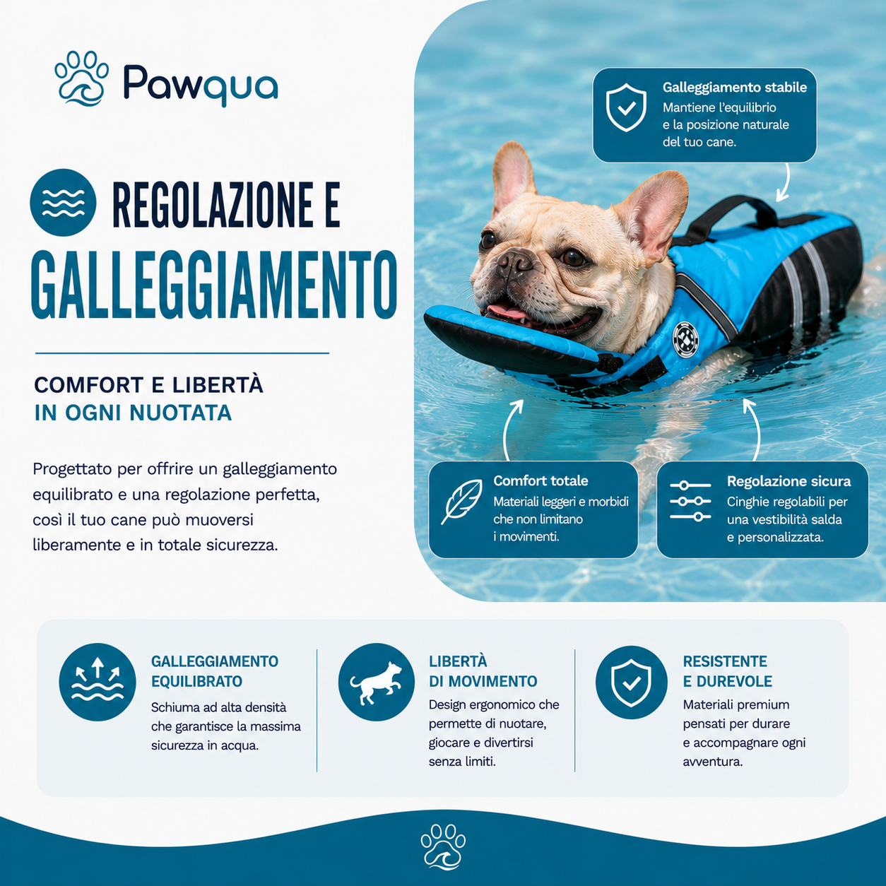 Pawqua™ – Giubbotto Salvagente